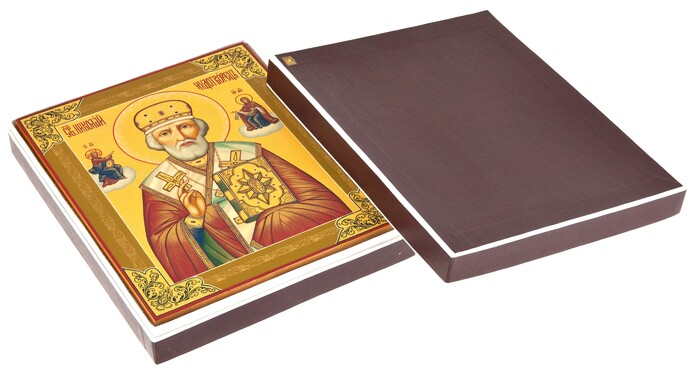 Icon "St. Nicholas the Wonderworker" Palekh